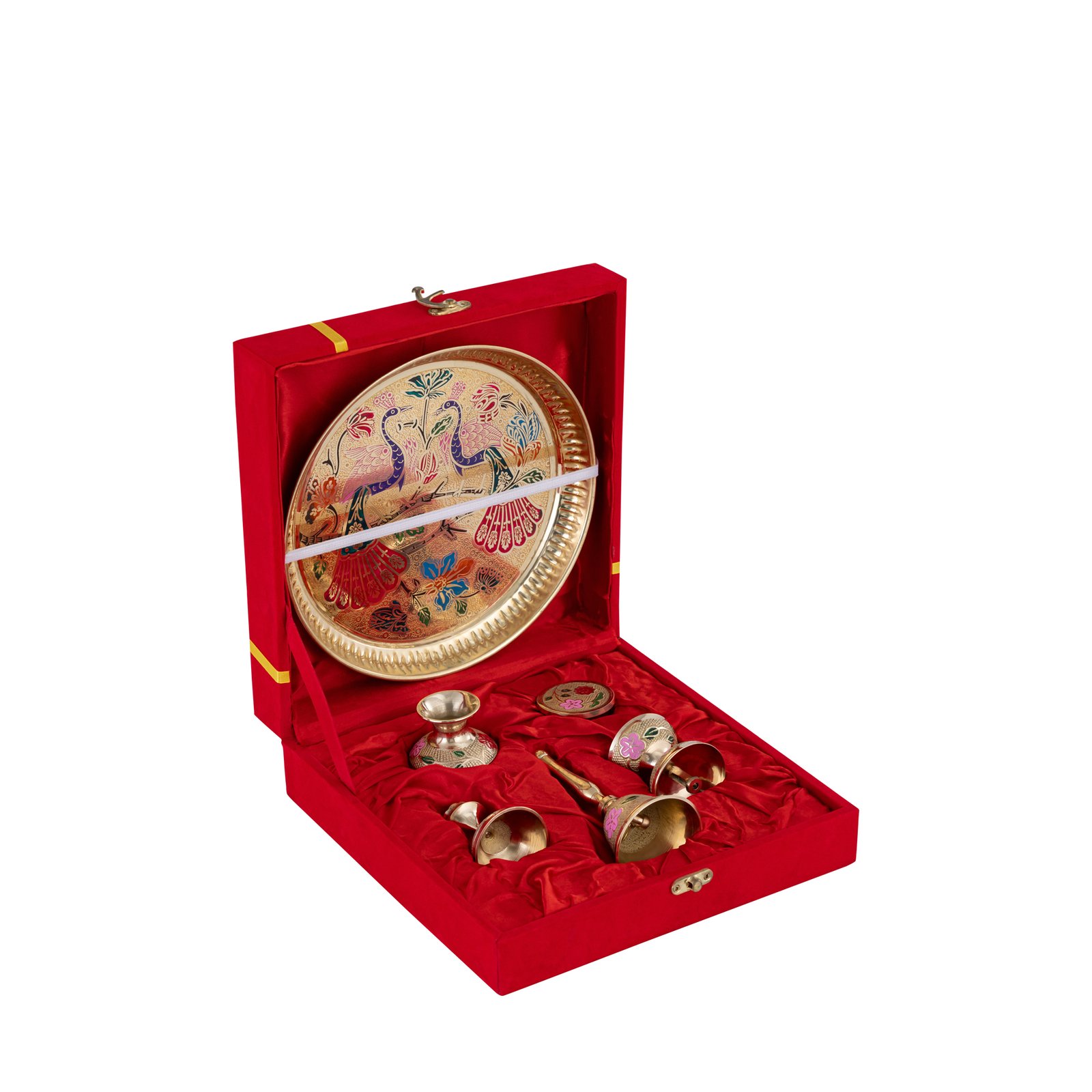 Brass Puja Thali Set photo 2