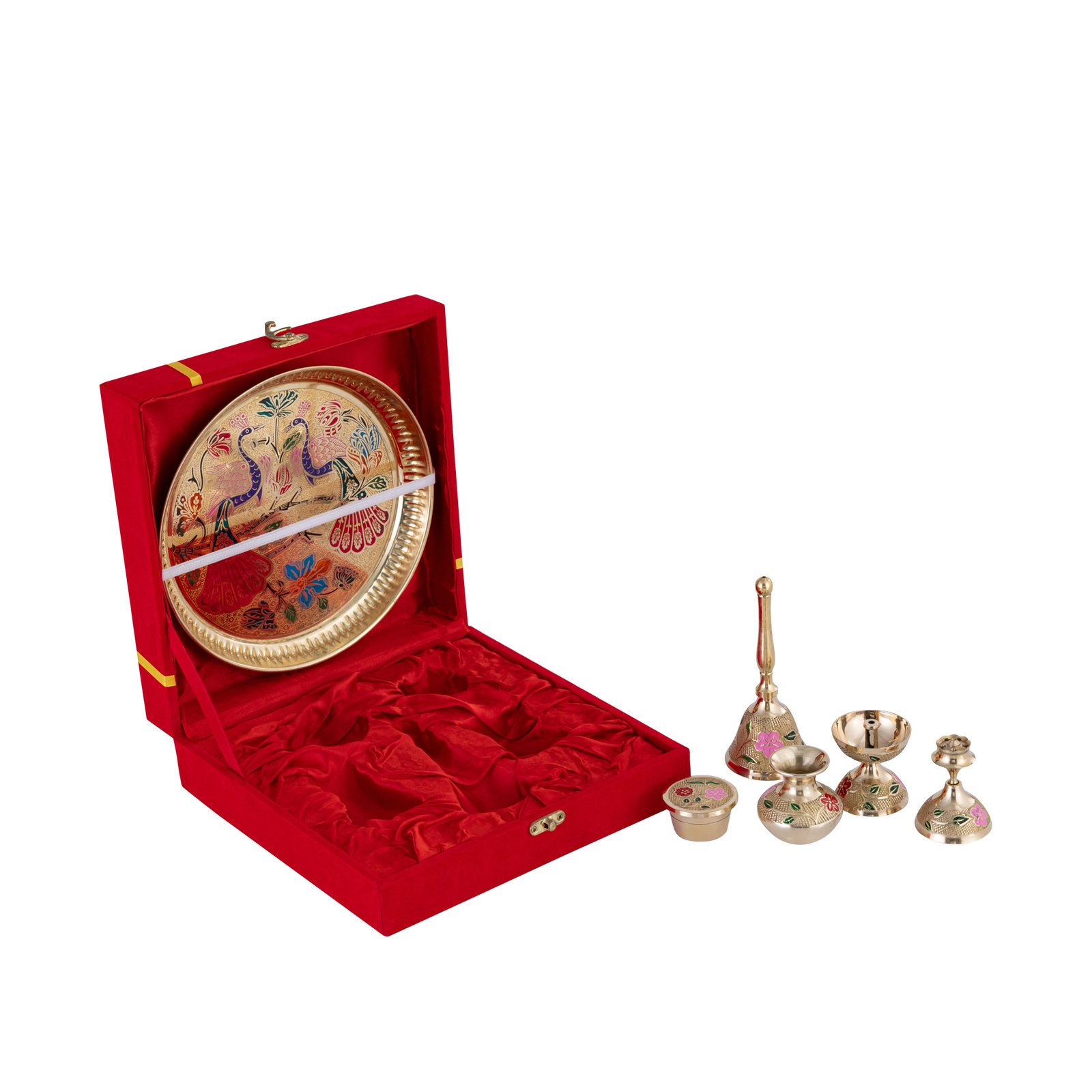 Brass Puja Thali Set photo 3